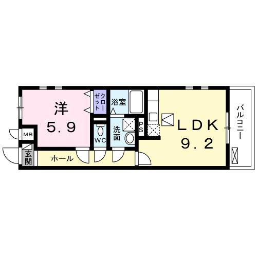 クラング　フォリア（101） 間取り図画像