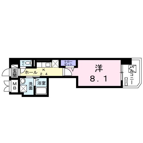 Ｌａ　Ｐｌａｇｅ　Ｓｈｏｎａｎ（503） 間取り図画像