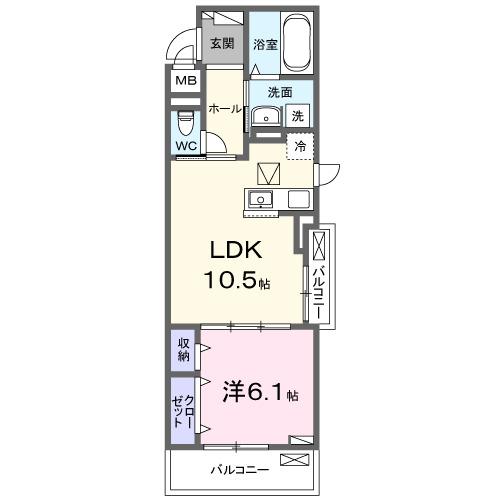 ヴィオラ（101） 間取り図画像