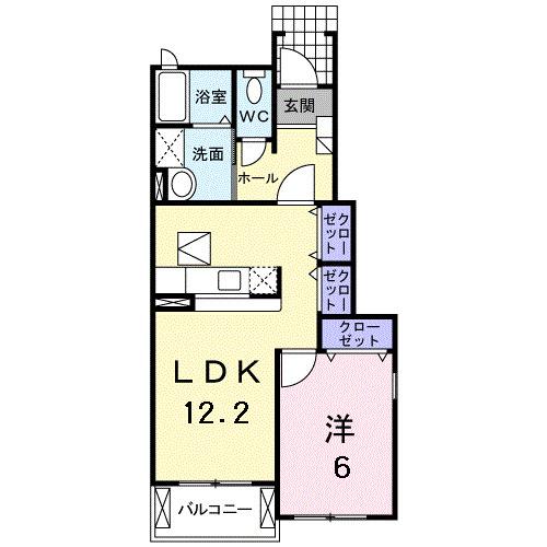 レジデンスエアリー（101） 間取り図画像