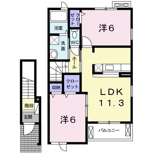 ガーデンベル（203） 間取り図画像
