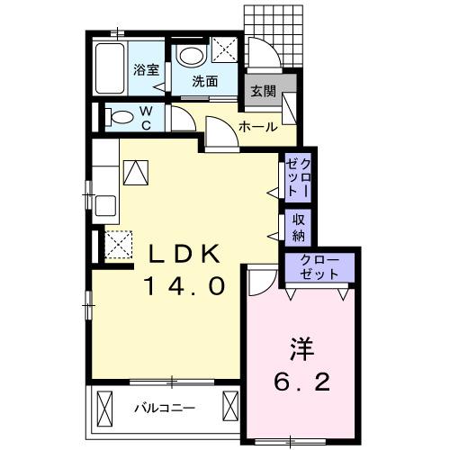 ウェルデンス平塚御殿Ⅰ（104） 間取り図画像