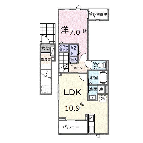 Ｈｉ−Ｒｏｓｅｔｔａ　Ｃ（205） 間取り図画像