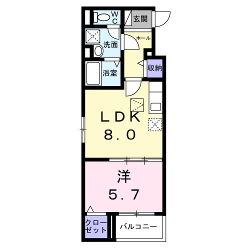 ヴァーグ・ブランシュ（106） 間取り図画像