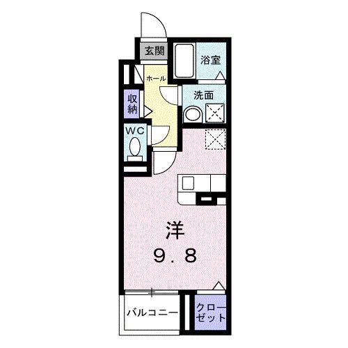 ヴァーグ・ブランシュ（203） 間取り図画像