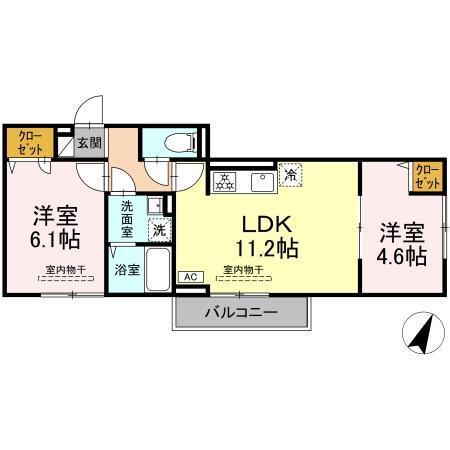 セン・ラークヒルズ（202） 間取り図画像