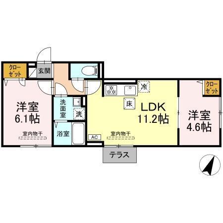 セン・ラークヒルズ（102） 間取り図画像
