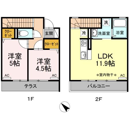 ソワニエ松が岡（102） 間取り図画像