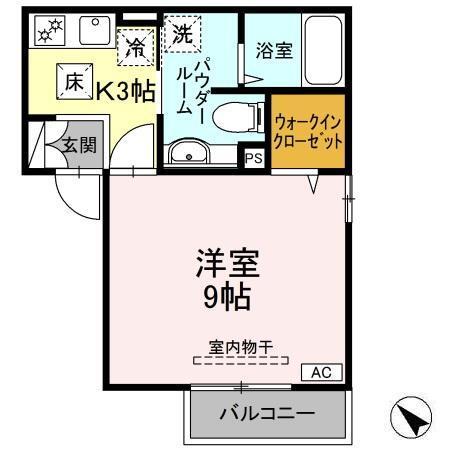 グレイス鎌倉C（102） 間取り図画像