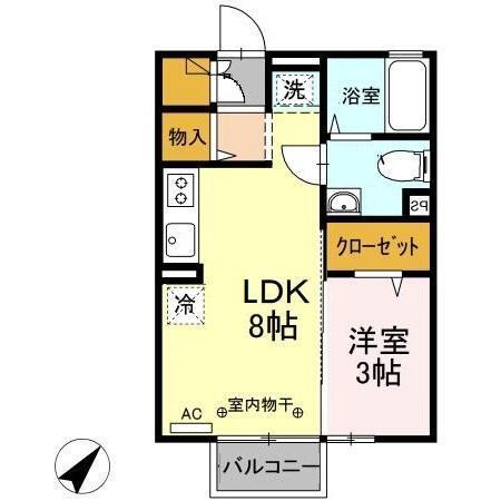 エーリ（201） 間取り図画像