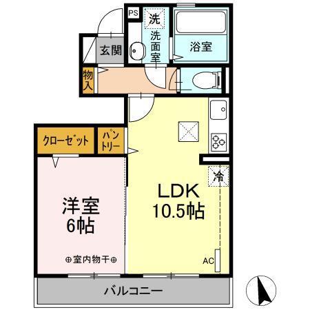 サニーサイド　Ⅰ（103） 間取り図画像