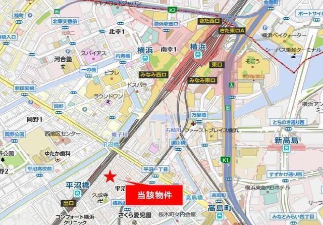 オープンブルーム横浜（1002） 地形図・案内図