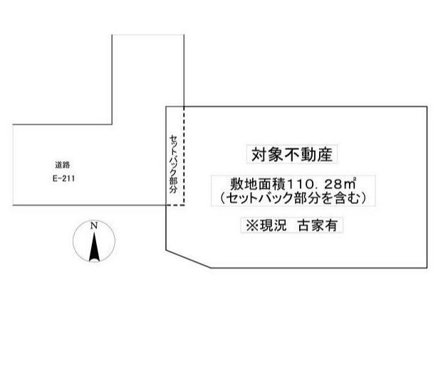 住宅用地厚木市戸室 区画図