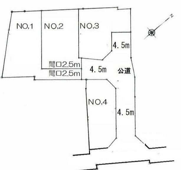 住宅用地　秦野市今川No2 区画図