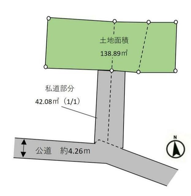住宅用地　上依知 区画図