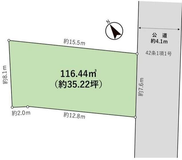 住宅用地　伊勢原市岡崎 区画図