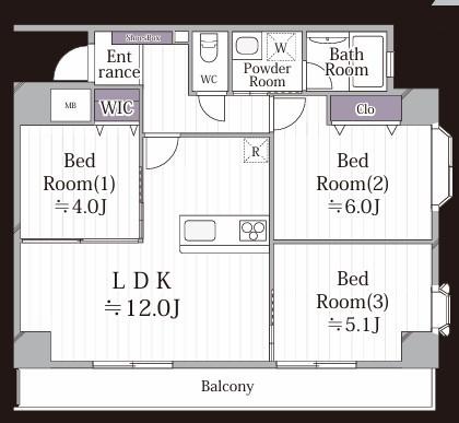 ロイヤルステージ海老名 間取り図画像