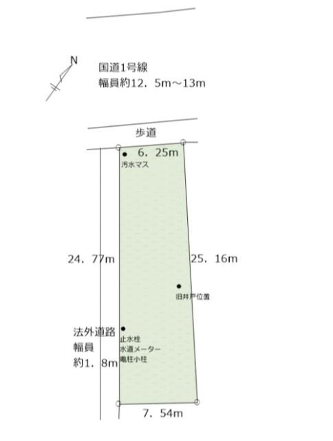 住宅用地　小八幡２丁目 区画図