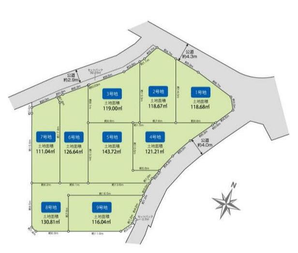 住宅用地/８ 区画図