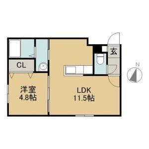 エリカーナ環状通東（302） 間取り図画像