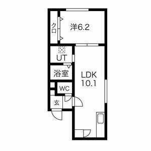 プリモマーレ月寒公園（402） 間取り図画像