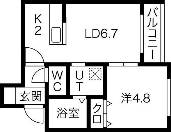 オルフィーク（406） 間取り図画像