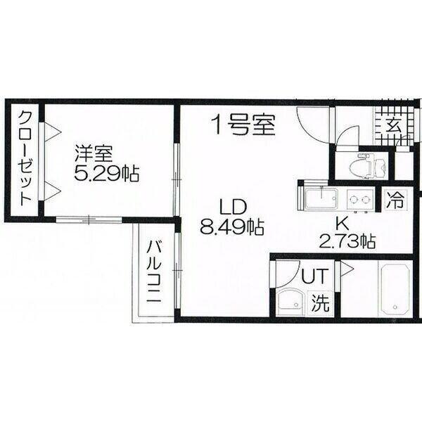Cheval北１０条（201） 間取り図画像
