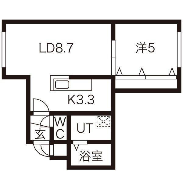 CUBE 16（102） 間取り図画像