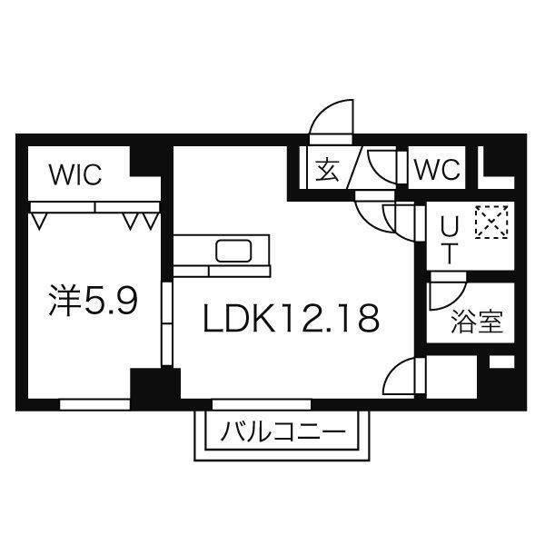 ソールタワー大通（502） 間取り図画像
