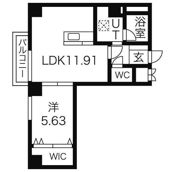 ソールタワー大通（501） 間取り図画像