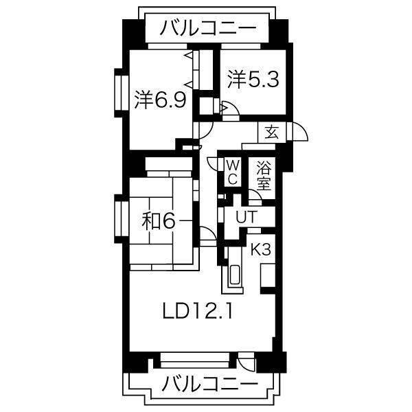 サンタの館裏参道（1001） 間取り図画像