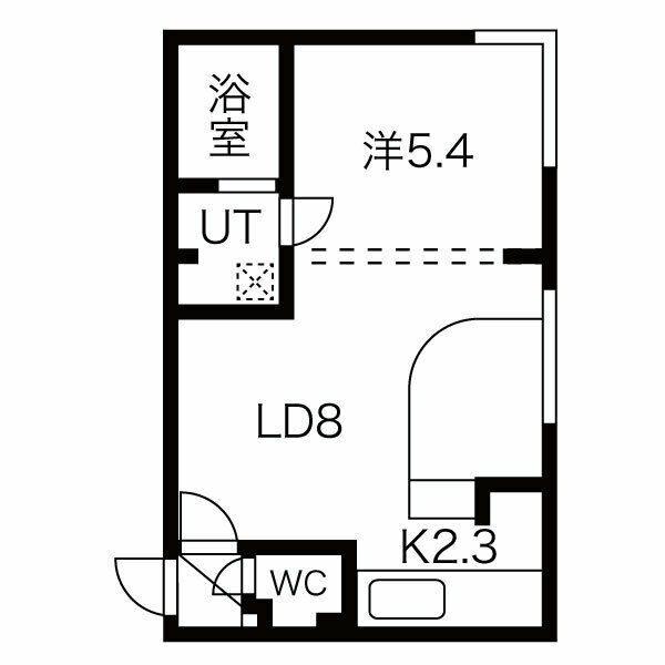 カレラ北大前（405） 間取り図画像
