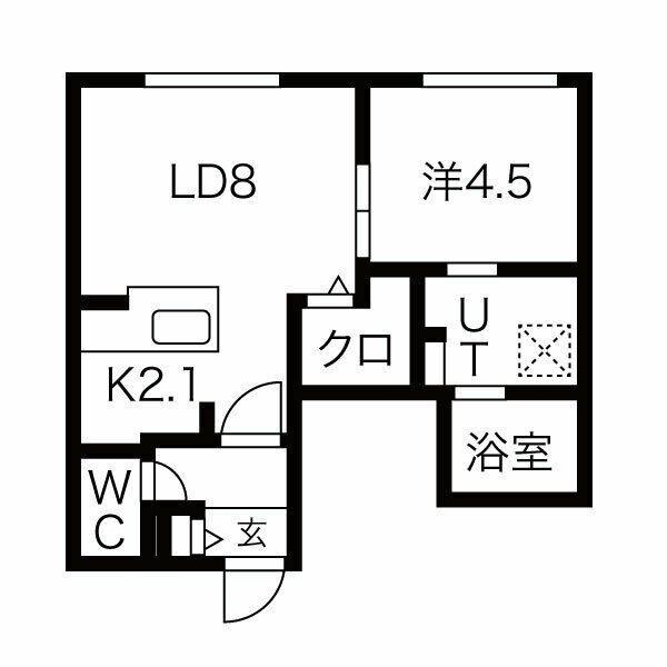 ブランシャール新さっぽろ（102） 間取り図画像