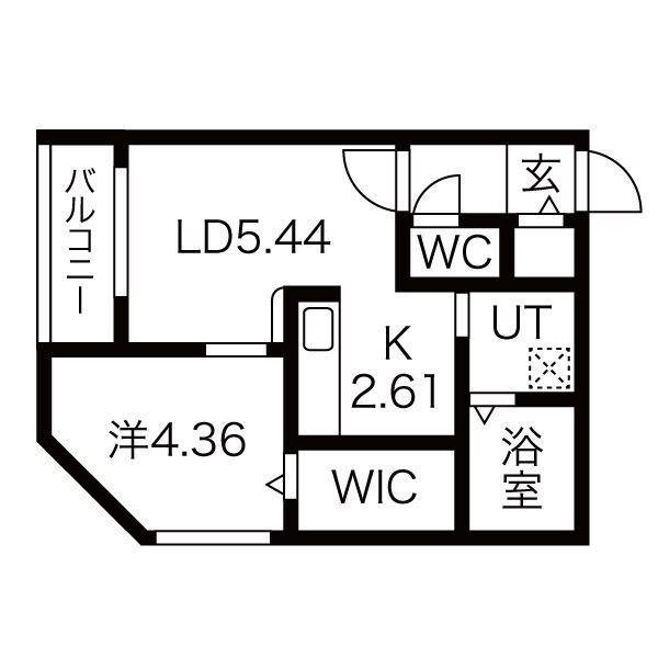 タルト南郷（406） 間取り図画像
