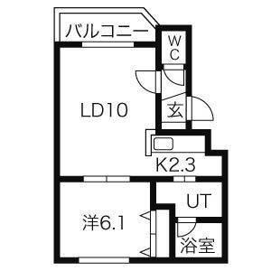 コパン栄通（202） 間取り図画像