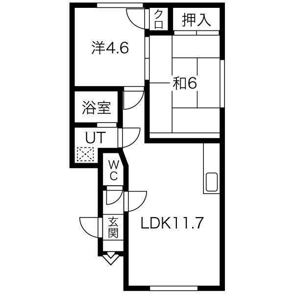 クリオコートA（102） 間取り図画像