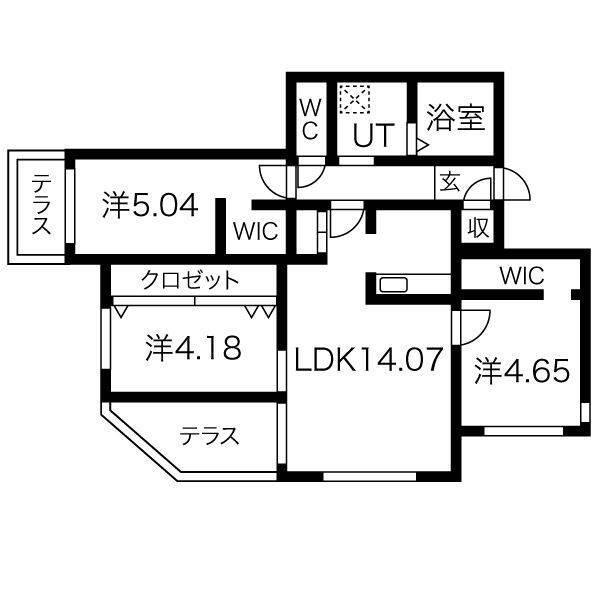 ラ・シュエットシエル（106） 間取り図画像
