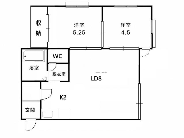 ガーデンコート西野（103） 間取り図画像
