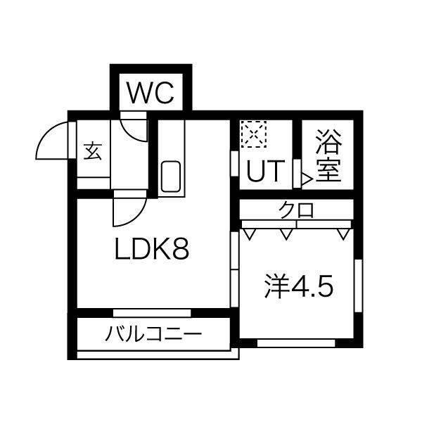 ル・ファール南郷15（303） 間取り図画像