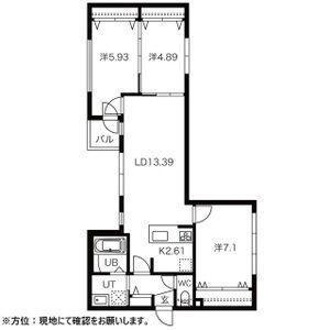 City　Premier(シティプレミア)北6条（403） 間取り図画像