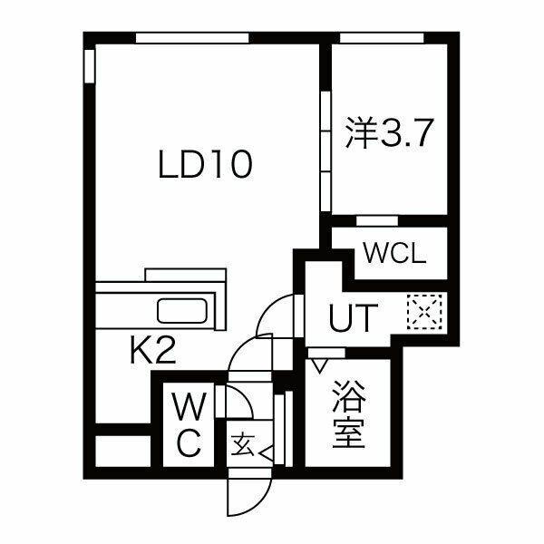 ラ・エスペランス麻生（101） 間取り図画像