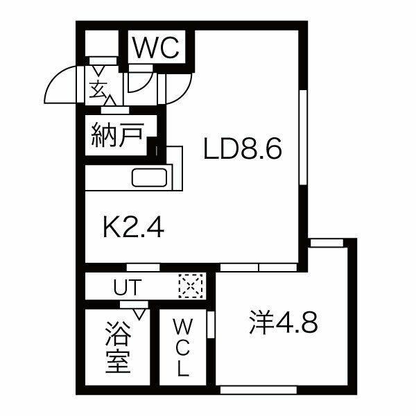 ラ・エスペランス麻生（205） 間取り図画像