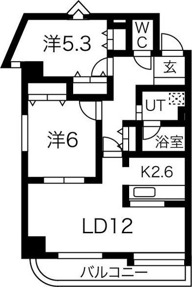 ニューノース弐番館（301） 間取り図画像