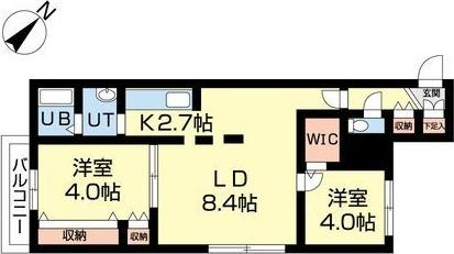 ラコーザ豊平WEST（203） 間取り図画像