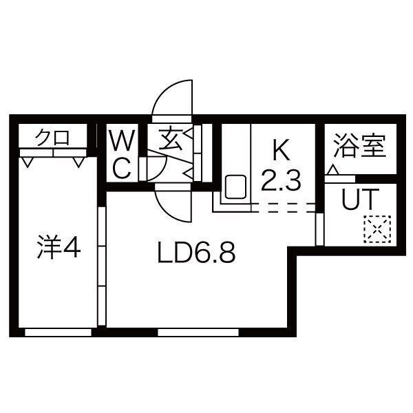 Blossom学園前(ブロッサム)（106） 間取り図画像