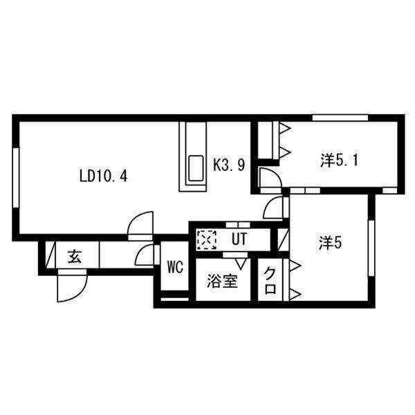 NRJニシオカ（101） 間取り図画像