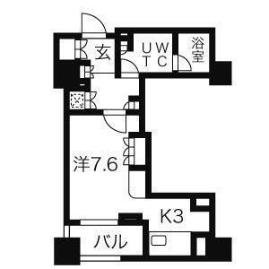 プライムメゾン大通公園（409） 間取り図画像