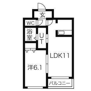 K13（305） 間取り図画像