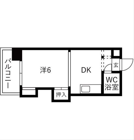 プラザハイツ24（407） 間取り図画像