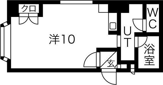 プレイズ豊平（101） 間取り図画像